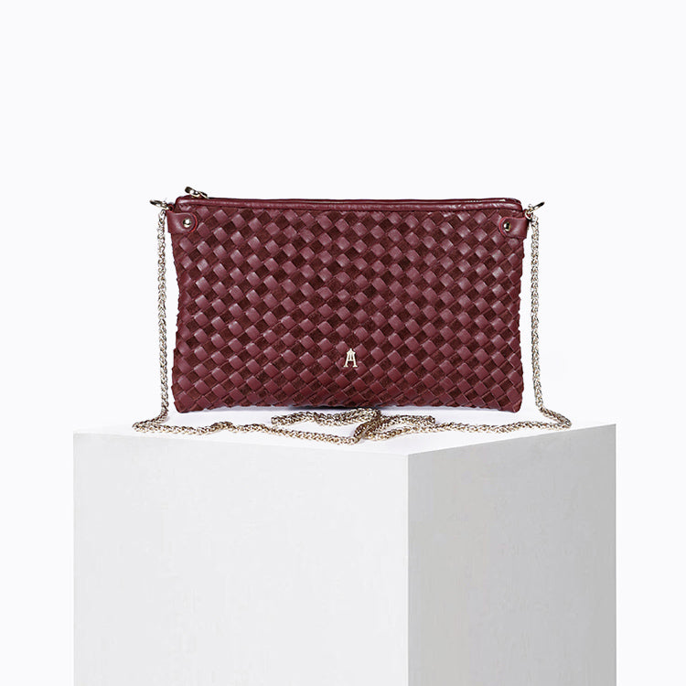 Pillow Tresse Bi Burgundy