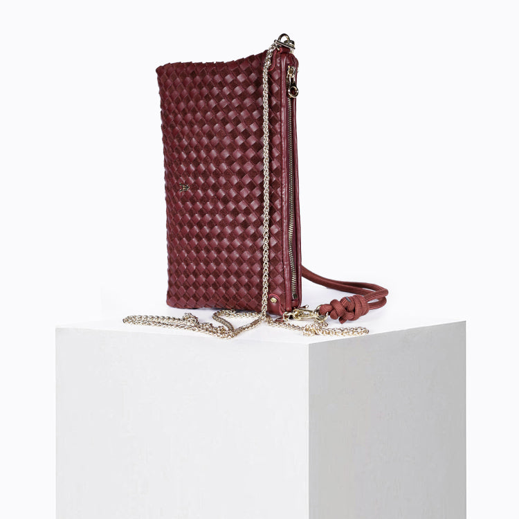 Pillow Tresse Bi Burgundy