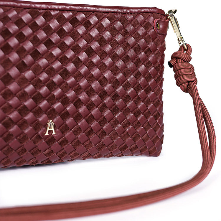 Pillow Tresse Bi Burgundy