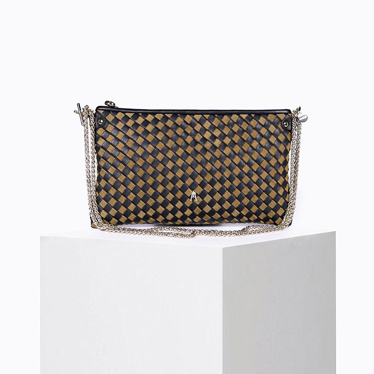 Pillow Tresse Sepia Noir
