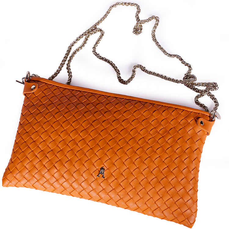 Orange Braided Pillowcase