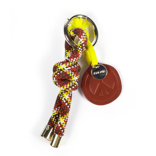 Porte Clefs Square Marron