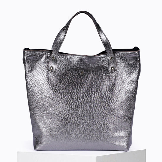 Sac Cabas Ruban cuir Bubble Métal