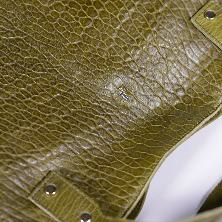 Cabas Ruban cuir Bubble Olive