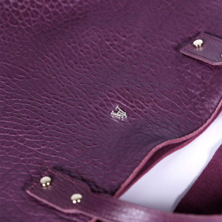 Cabas Ruban cuir Bubble Violet