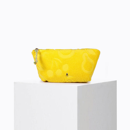 Bolsa de arena de esponja de fruta amarilla