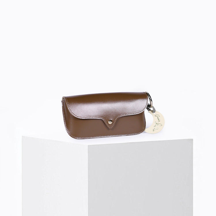 Sunglasses Calf Leather Bronze