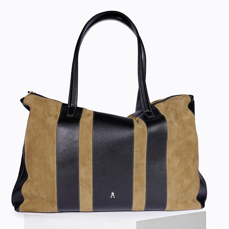 Tall Stripe Noir Sepia