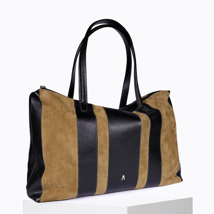 Tall Stripe Noir Sepia
