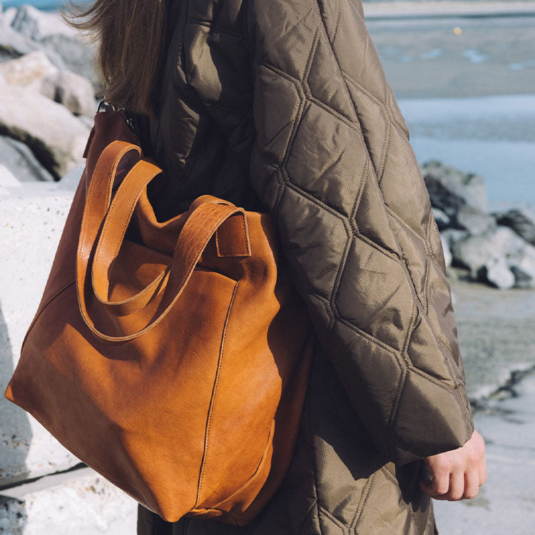 Cognac Suede Teddy Bear