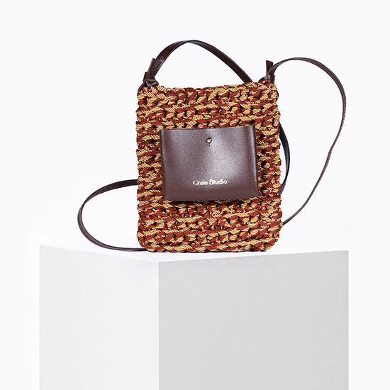 Sac Zephyr en macramé Choco Mix