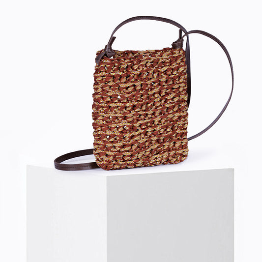 Zephyr macramé bag Choco Mix