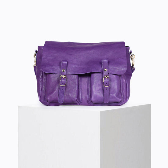 Bolso bandolera Mini Maths Wash morado