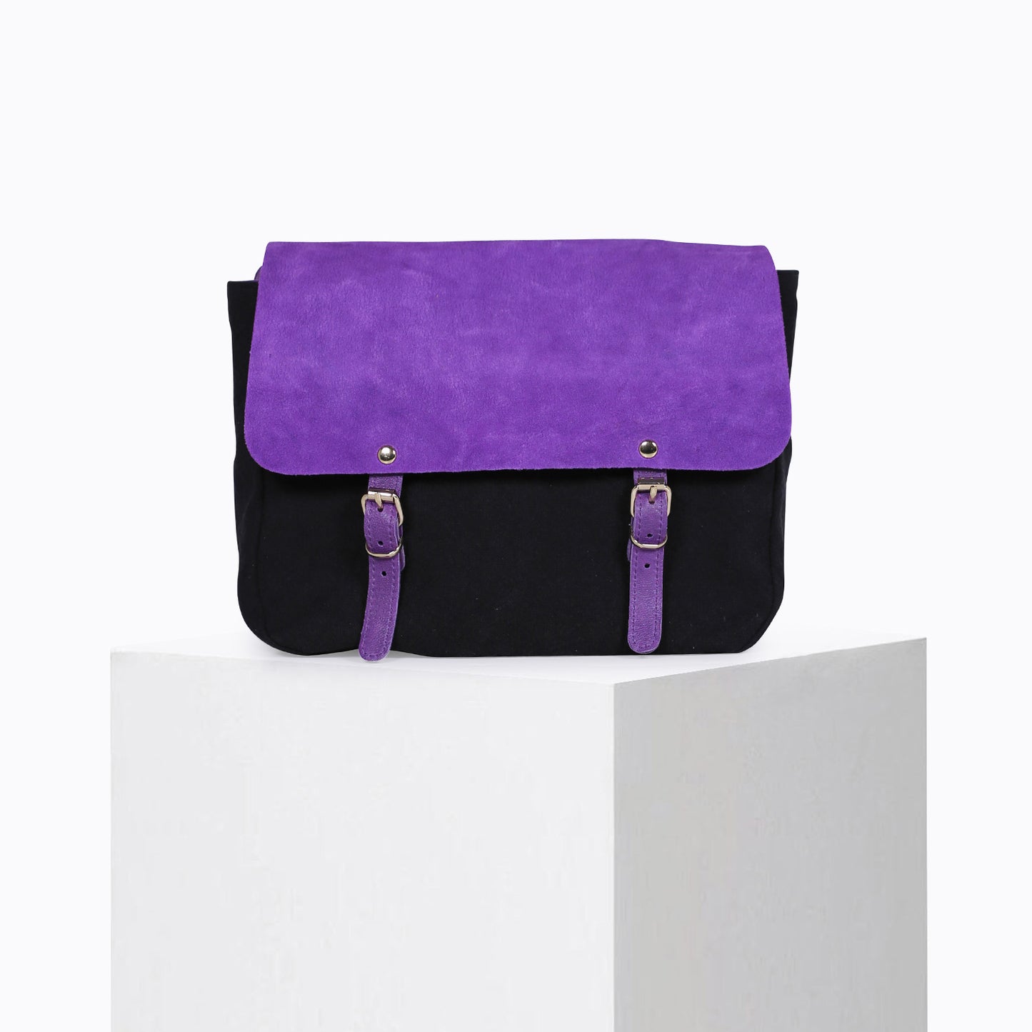 Bolso bandolera Mini Maths Wash morado