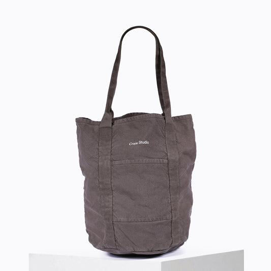 Small Taupe cotton tote bag