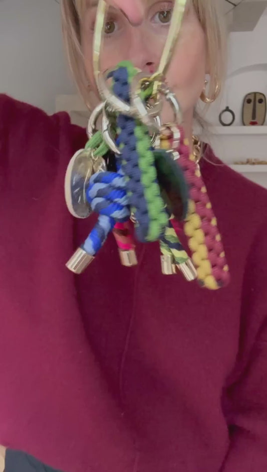 Rope Uni Bordeaux key ring