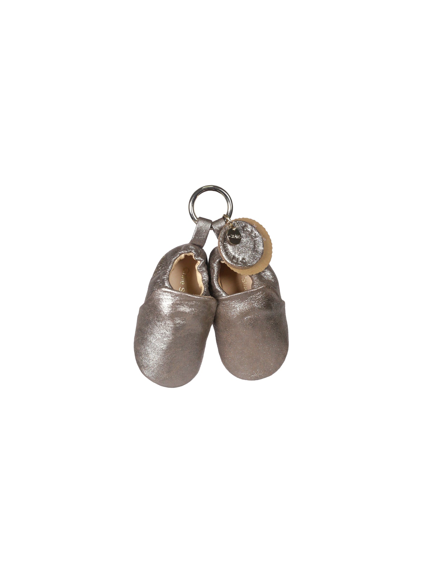 Slippers in Poudre Argent