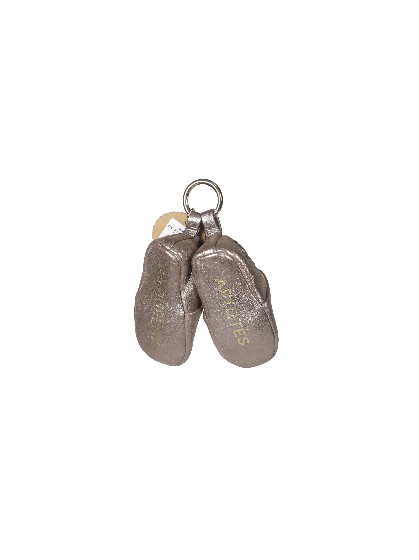 Slippers in Poudre Argent