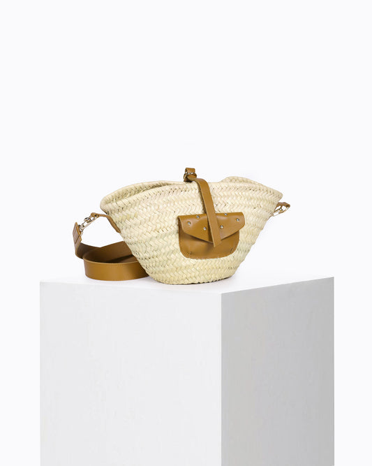 Petit Panier Stud Camel