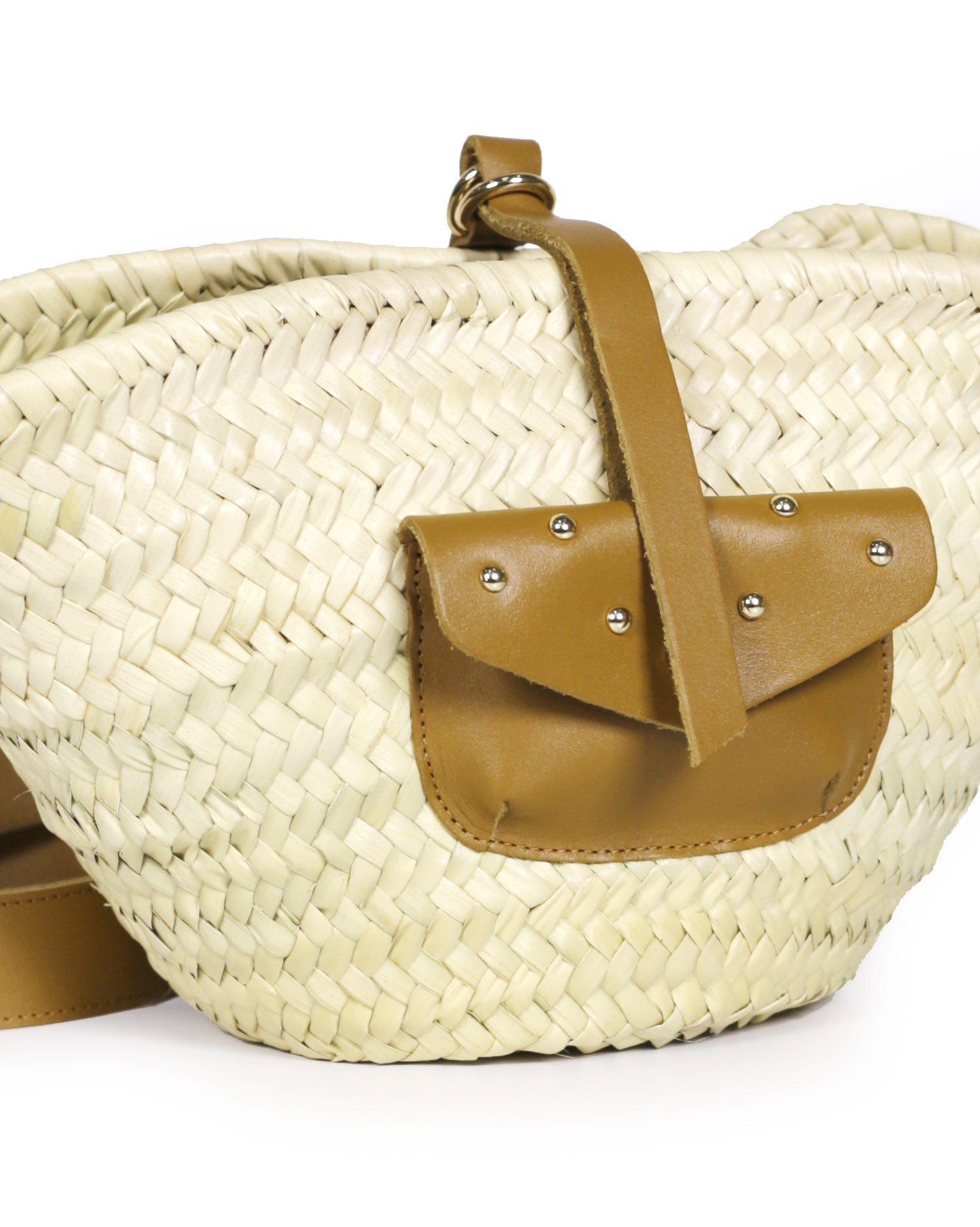 Bottega Veneta Point Weaved Basket Bag in Natural